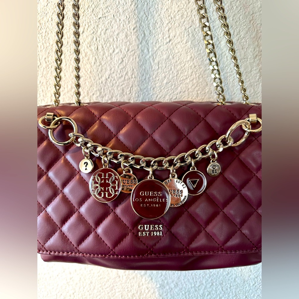 Guess Charm Wine Handbag